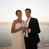 Poroka Santorini, Grčija